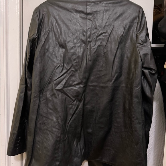 WeWoreWhat Notch Lapel Faux Leather Jacket - Picture 5 of 6